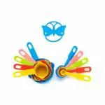 Krifton 10pcs Plastic Measuring Spoons and Cups Set for Home Kitchen Cooking