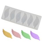 AKEMO Silicone Garnishing Mold| 6 cavity Shape Garnishing Mould asopalav leaf 3D DIY Fondant Silicone Candy Mold Baking Tools for Cake Chocolate Candy Ice Jelly Cake Baking Mould Bakeware Molds Pack of 1