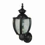 ALUCIFIC L03 Mat Black Curve Glass Frosted Flower Design Wall Lamp for Home, Hotel, Garden, Lawn, Balcony, Corridor B22 Holder