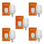 JIVAH 50-Watt LED Bulb | Full Glow Energy Saver 5000 Lumen LED Bulb | Base -B22|For Bedroom |Decoration | Wedding | Home | Office| Crystal White, Pack of 5