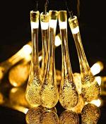 X4Cart 14 LED Ater Drop String Light Waterproof Crystal Rain Drop Fairy Lights