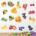 StickMe Multicolor Vinyl Colourful Furits Baby Kinder Garden Wall Sticker