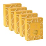 GOLDEN TREEZ lemon handmade soap, natural soap ,soap for glowing skin,soap for skin brightening (115 gm x pack of 5)