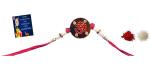 Kavim Kids Rakhi (One cartoon caracter metal rakhi for Kids with Greeting card and Roli Chawl)