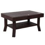 TAPODHANI Double Top Centre Table for Kitchen, Dining Room, Living Room- Brown Colour, 1 pcs