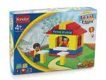 PEACOCK Kinder Blocks Food Plaza Set, Multicolor (Set of 52 Pieces)