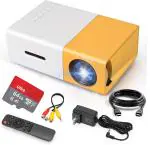 Tart Portable Mini Projector LED Home Theater with Remote Control With 64GB Memory Card