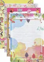 ECLET A4 One Side Ruled Majestic Paper Sheet (Pack of 40)