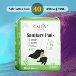 Cailin Care Extra Soft Cottony Sanitary Pads Sanitary Napkins (Total 40 Pads| XXXL| 320mm)