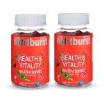 NUTRIBURST - Health & Vitality Multivitamins 60 Gummies (Pack of 2)