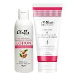 GLOBUS NATURALS Silk Touch Body Care Combo Daily Moisturizing Body Lotion & Glycolic Face Cream