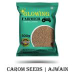 GLOWING FARMER Ajwain Seeds Whole Bold Size (Bispo/ Bishop Weed| Ajowan Carom Seeds) 500g