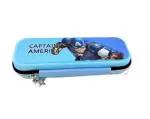JELLIFY Captain America Pencil Pouch for Kids Zipper Closer for Pencil Box (Set of 1, Light Blue)