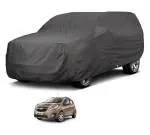 Auto Hub Car Body Cover Compatible with Chevrolet Beat with Mirror Pockets, Triple Stitched, Water Resistant Car Cover, Grey