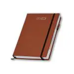 COI Brown 2023 Corporate Business Elastic Diary / Planner Gift For Man And Woman.