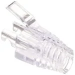 SETH ENTERPRISES RJ45 transparent boots cap for cat6 pass through connector |Compatible for Cat6 23-24AWG Cable | (50 Pcs Pack)