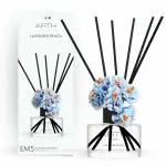 EM5 Lavender Peach 8 Reeds With Diffuser Jar And Oil Set For Home Fragrance And Aromatherapy, 120 ml