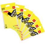 Deli EA02402 Sticky Note, 100 Sheets, Assorted Color Notes, Pack of 3