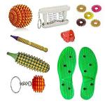 AHCS Acupressure Tools Combo Kit Yoko Sole Height Increase, Wooden Ball, Thumb Pressure, AHCS Ring, Wooden Jimmy, Pocket Exercise And Wooden Kerala (Set of 12)