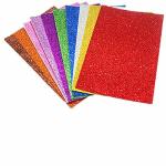 ECLET Multicolor Foam A4 Acid-Free Glitter Sheet (Pack of 10)