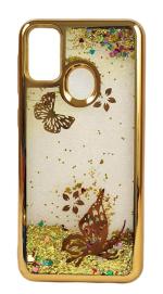 U&E Gold Tpu Back Cover For Sam M21
