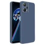 Rakulo For Realme Narzo 50 Pro Liquid Silicone with Camera Protection Back Cover Case (Blue)