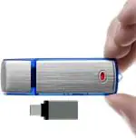 SAFETY NET, SPY CAMERA CAM 360 High Definition HD USB Voice Recorder, Audio Recorder Device, Clear Audio Recording Pen Drive 8 GB Memory inbuilt with Free C Type OTG Connector