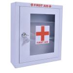 Plantex Wall Mount White Metal First Aid Kit Box 28 x 8 x 32 cm