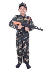 RAJ FANCY DRESSES Army Dress for Kids, Indian Military Soldier, Jungle Print Basic (9 Years)