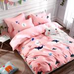 Vaastu Furnishings Prime Collection 200TC Kids Printed Glace Cotton Double Bedsheet with 2 Pillow Covers (Multicolour, Size 90 x 100 Inch)