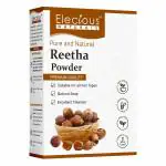 Elecious Pure Reetha Powder for Hair (200 Grams) | Ideal for Hair, Face and Skin | Soapnut powder | 100% Pure and Natural, No Chemcial, No Preservative