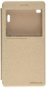 Nillkin Gold Polyethylene, Leather, Polycarbonate Sparkle Case For Lenovo K3 Note