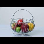 Stainless Steel Vegetable and Fruit Bowl Basket with Handle Nickel Chrome Plated