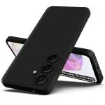 Fashionury Back Cover for Samsung Galaxy A35 5G | Camera Bump Protection | Matte Soft Silicon Flexible | All Side Shock Proof Rubberised Back Case Cover for Samsung Galaxy A35 5G (Black)