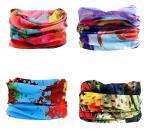 The beged Aenon Fashion Unisex Multi-coloured Set of 6 Bandana Headband Neck Gaiter Face Mask Scarf Mask for Outdoor Sport Bikking Hiking and Running (Multicolor13)