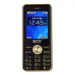 MTR Beat Dual Sim keypad Mobile Display 2.4 with 3000 mAh Battery, Storage Upto 32MB- Black gold