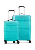 SKYBAGS UNISEX PARATRIP 8W STROLLY CB+MD 360 TURQUOISE Polypropylene Set of 2 (Small & Medium)