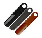 Sheppits Premium ABS Plastic 7 Inches Shoe Horn, Travel Friendly & Pocket Friendly, Shoe Wearing Stick (Black, Maroon & Grey, Pack of 3 Pcs)