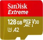 SAI SECURITY SYSTEMS SanDisk Extreme 128GB microSDXC UHS-I, V30, 190MB/s Read,90MB/s Write, Memory Card for 4K Video on Smartphones, Action Cams and Drones