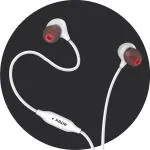 Intex THUNDER 101 In Ear Wired Earphone with Mic, 3.5mm Audio Jack, 10mm Drivers, Crystal Clear Sound, Tangle Free & Break Resistant Cord, and Soft Earbuds Cushions with PVC, Stylish Desgin(White)