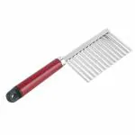 Biltoxi Stainless Steel Crinkle Cut Knife Vegetable Potato Chip Cutter with Wavy Blade Cutter