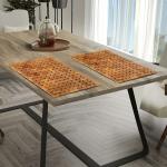 CASA-NEST Wooden Placemat,Hot Pot Mat,Tea Pot Holder and Hot Utensils Holder (Brown Cut, 1)