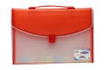 Keny Expanding File | Accordion / Piano File | Best for FC/ FS / Foolscap / Legal Size Paper | 13 Compartments | Dual Colour | Red- (123F Red)