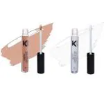 KINDED Nude It and White Light Creamy Matte Waterproof Contour Liquid Concealer, 6 ml - Pack of 2