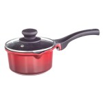 Nouvetta - Galaxy Diecast 1 Pc Sauce Pan - Red & Black 16CM