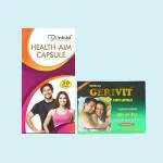 HERBSHD GERIVIT FORTE CAPSULE & HEALTH AIM CAPSULE (combo pack )