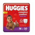 Huggies Complete Comfort Wonder Pants, Medium (M) Size Baby Diaper Pants with 5 in 1 Comfort - 50 Pieces