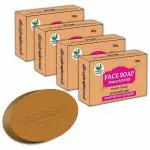 SADRISHI Ayurvedic face Soap Natural & Home Made Ayurvedic Soaps for All clean and Glowing Skin With 17 Herbs Which Surely Alleviate Stress and Anxiety.(100gX 4) 400gm. (COCONET)