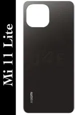 PURPLESAVVY Black Glass Back Panel For Xiaomi 11 Lite