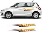 AUTOMANTRA Universal Blaze Sticker & Decal for Car | Unique Car Sticker| Exterior Accessories for Car (19 Cm X 193Cm)